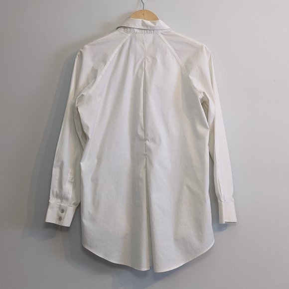 Foxcroft Non-iron Stretch Shirt, Shaped Fit with Pockets, 8 - Picture 11 of 12